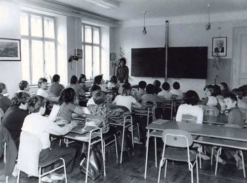 Vyučování v&nbsp;roce 1976